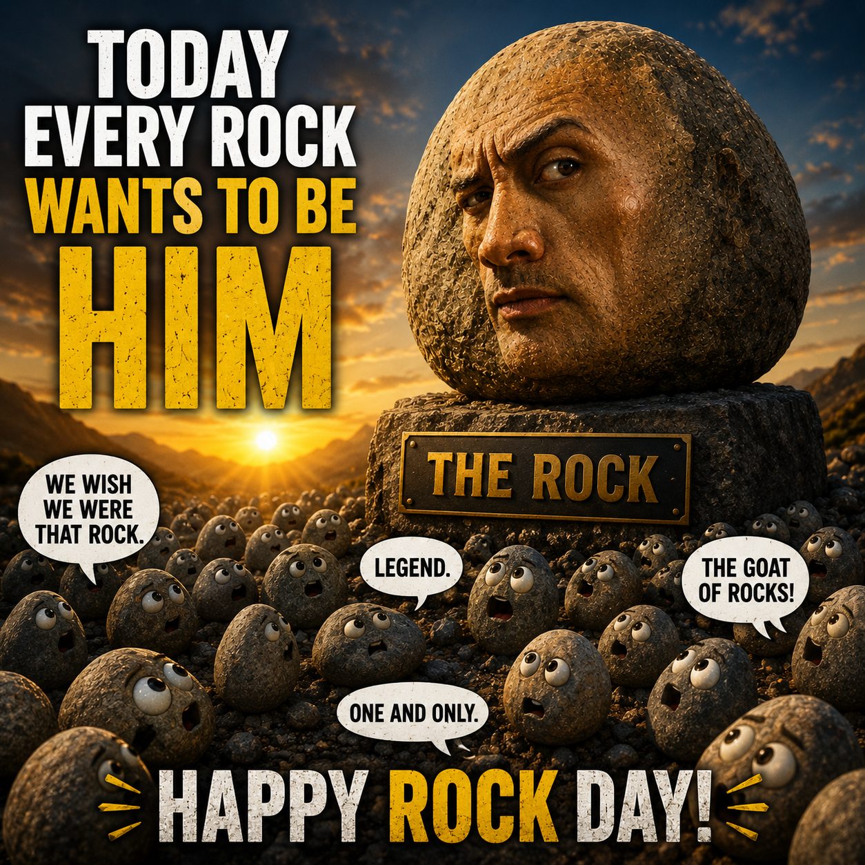 Today every rock wants to be him