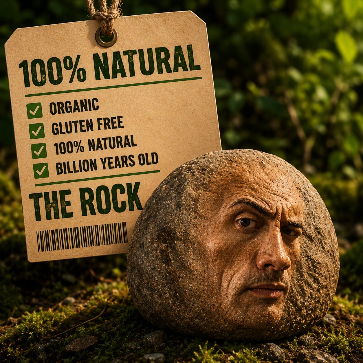 100% natural, organic, gluten free, billion years old